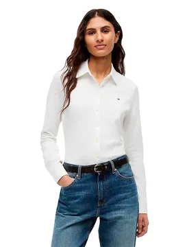 Chemise à Manches Longues 1985 Slim Fit Ecru 2XL