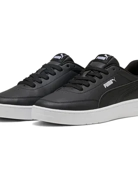 Sneaker Court Classic Clean Black / Black / White EU 41 - Puma - FashionsVida