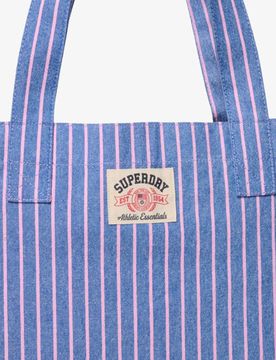 Superdry Damen Oxford Stripe Tragetasche Reguläre Passform Navy - Größe: 1Größe