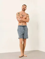 Printed Swim Shorts Navy Mix male