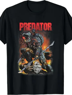 Predator Ready to Hunt Sci-Fic Alien Gift T-Shirt Horror movie 100% cotton Short Sleeve Graphic clothes All size tops S-6XL - Aliexpress - FashionsVida