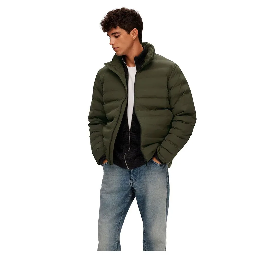 Veste Barry Quilted Forest Night M - Selected - FashionsVida
