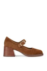 Lisbon S 839' Suede Heels - Brown - Size: 4