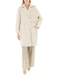 Cappotto monopetto AVORIO 38