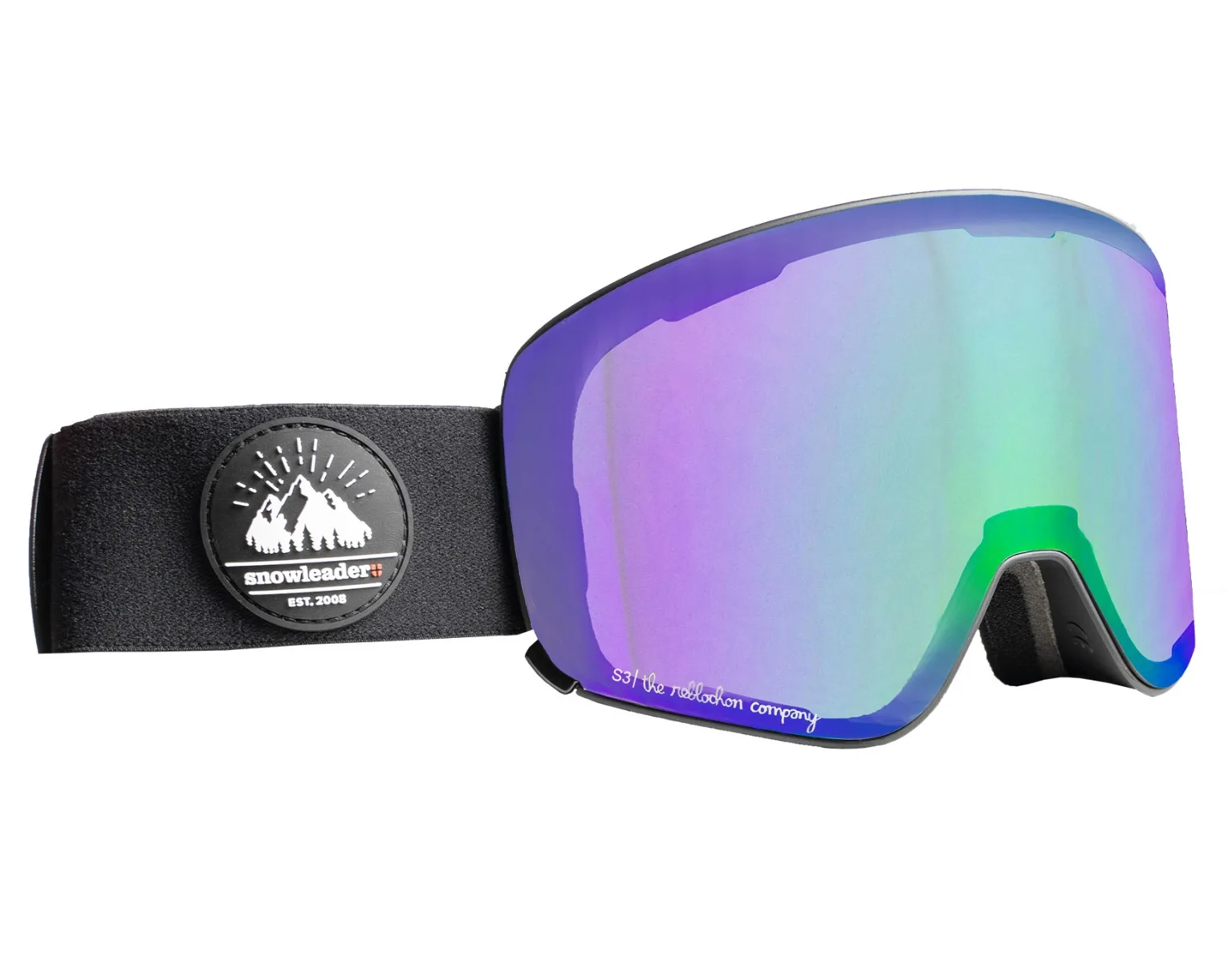 Skibrille Moon Mixed Black Goggle Blue schwarz - Snowleader - FashionsVida