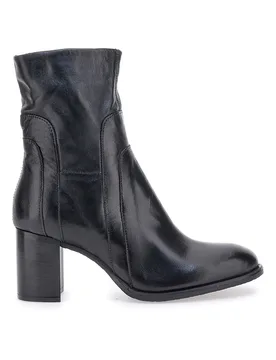 Stivaletti Neri Con Tacco 8 Cm In Vera Pelle P26206 40 - PITTARELLO MUST HAVE - FashionsVida