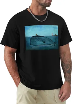 Whale and dog watercolor T-Shirt Work Utility Short Sleeve Shirt - Aliexpress - FashionsVida