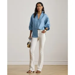 Vaquero recto de mujer boot cut de tiro alto