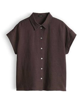 Blusa camisera FALVIA marrón 42