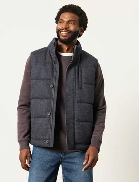 Lightweight Padded Gilet Navy Mix male - Fatface - FashionsVida