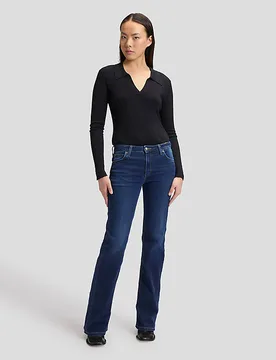 Lana Mid Rise Bootcut Jean Eternal Blue Größe 26x33 female - Lee - FashionsVida