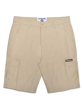 Mens Stone Cargo Short - Male - Beige - W40 - Lambretta - FashionsVida