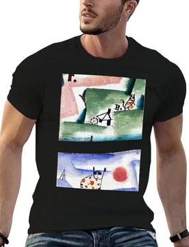Tomcats Turf by Paul Klee Bauhaus T-Shirt man t shirt designer g man t shirts for men T-Shirt - Aliexpress - FashionsVida