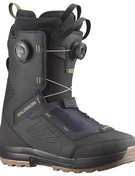 Chaussures De Snowboard Echo Dual Boa Wide Black / Black / Deep Lichen Green 26.0 - Salomon - FashionsVida