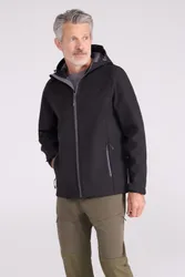 Exodus Mens Water-Resistant Softshell Jacket - Black - Black - Size: 4XL