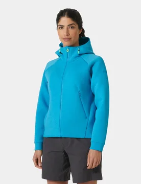 Women's HP Ocean Full-Zip Short Jacket Blue S - Cyan Blue - Female - Helly Hansen - FashionsVida