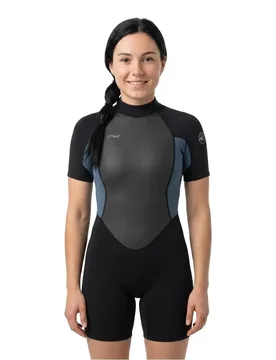 Shorty à Manches Courtes Avec Fermeture éclair Au Dos Reactor-2 2 Mm Spring Black / Copen Blue 10 - O´neill Wetsuits - FashionsVida