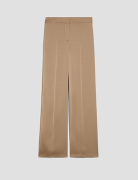 Pantalone in doppio raso donna sabbia