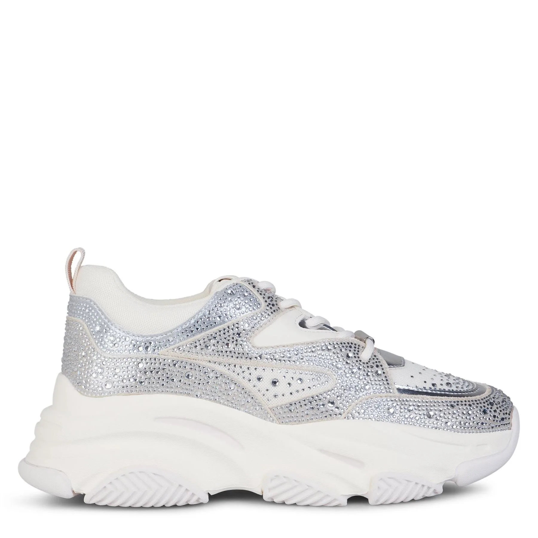 Womens Privy Trainer In Silver Coin - Size Uk 6 - Steve madden - FashionsVida
