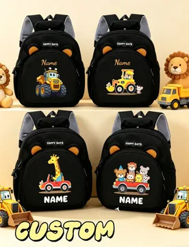 Esta mochila personalizada de mini oso de peluche para la temporada de regreso a la escuela presenta un diseño de bloques de color con un lindo patr? - Shein - FashionsVida