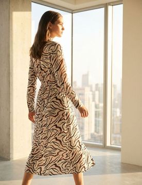 Sinsay - Vestito midi - nude