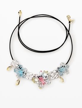 Pendentif fleurs zalio, Noir, U