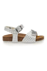 Sandali con Cinturino Bianchi a Pois Bio 257112 27
