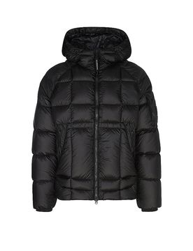 Chaqueta acolchada de plumón negro XXL