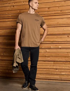 Street One Slim Fit Hose male Schwarz