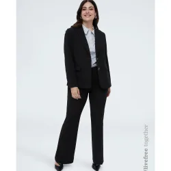 Pantalones de mujer flare en tejido stretch ajuste y diseño para el máximo confort