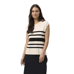 Kia Sleeveless Sweater Off White XL Women