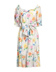 Midi-Kleid Damen Elfenbein 32,34,36,38 Damen