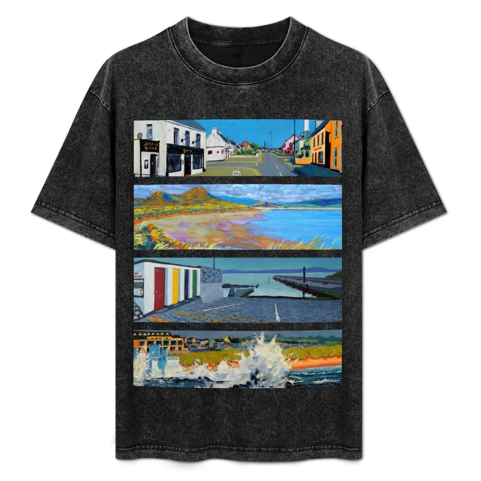 Enniscrone, 4 Views (Sligo, Ireland) T-Shirt Lightweight Basic Short Sleeve Shirt - Aliexpress - FashionsVida