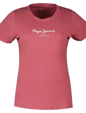 T-shirt à Manches Courtes New Virginia Dark Blush S - Pepe jeans - FashionsVida