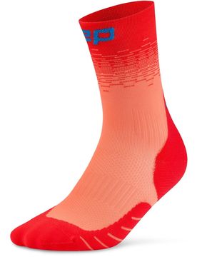 Run Edt. Fade Mid Cut Herren Socken, rot IV