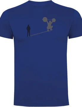 T-shirt à Manches Courtes Train Shadow Royal Blue M - Kruskis - FashionsVida