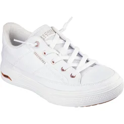 Arch Fit Arcade - Meet Ya There Textile Womens White Trainers - Size Uk 5