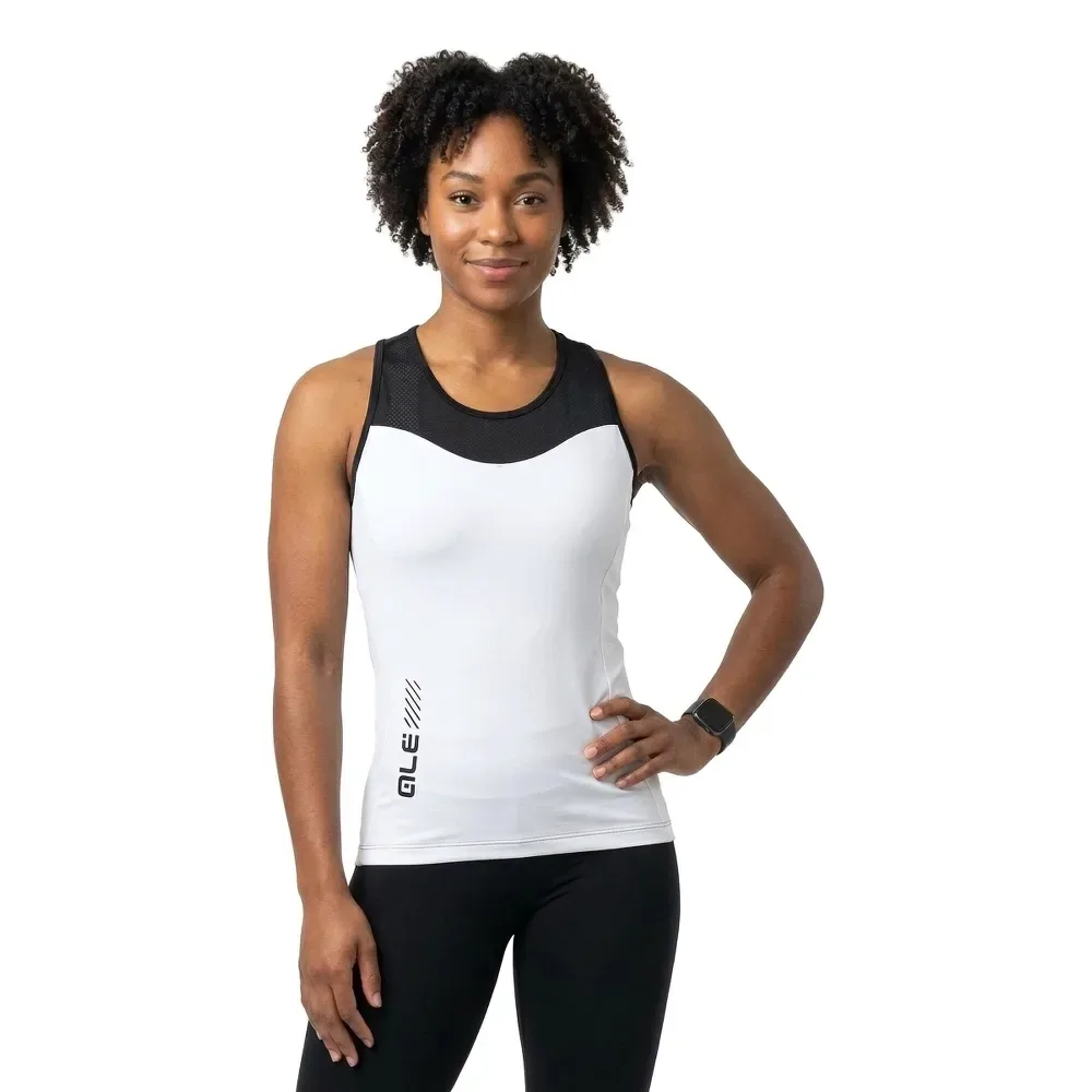 Maglia Senza Maniche Pragma Color Block White / White - Ale - FashionsVida