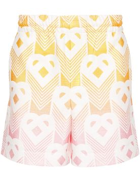 Men's Gradient Monogram Towelling Track Shorts