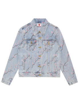 Sakura Denim Trucker Jacket - Light Wash
