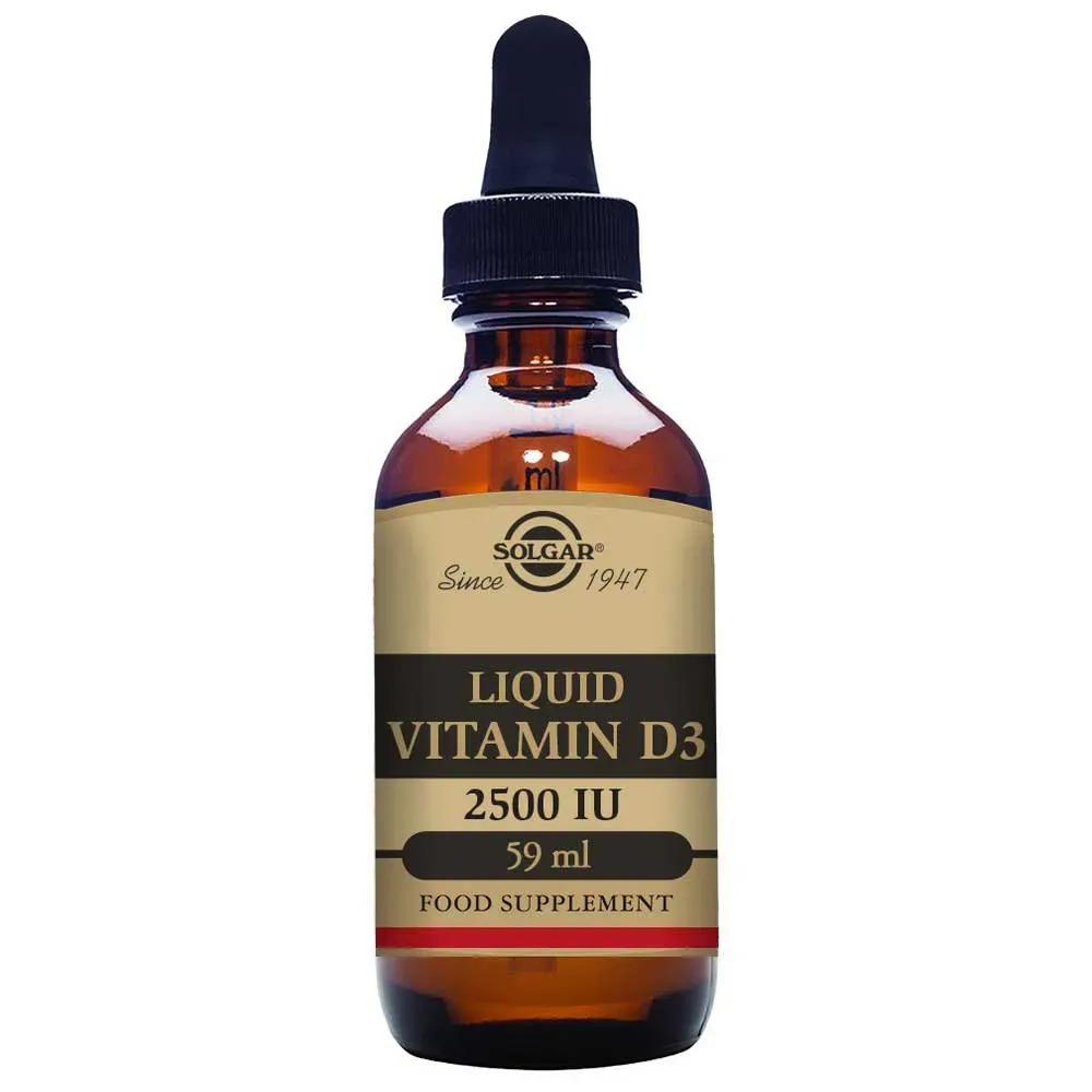 Vitamina D3 Liquida 2500 Ui 62.5 Mcg 59ml Brown - Solgar - FashionsVida