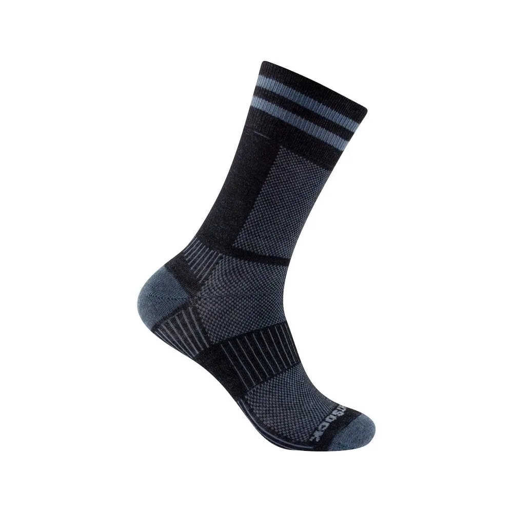 Coolmesh II Crew Socke 45,5-49 Schwarz/Grau - Wrightsock - FashionsVida