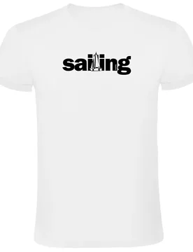 Word Sailing Short Sleeve T-shirt White S Men - Kruskis - FashionsVida
