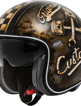 Casco Moto Jet VINTAGE OP9 BM Opaco taglia M - Premier - FashionsVida