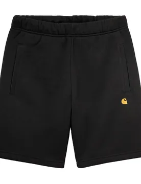 Chase Sweat Shorts Black / Gold S Herren - Carhartt WIP - FashionsVida