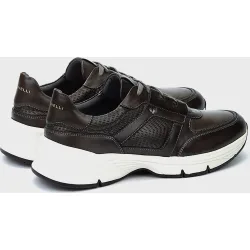 Zapatillas de hombre de piel con cordones