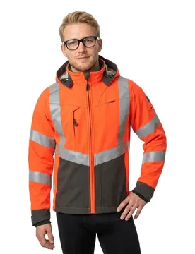Veste Softshell Safe Supreme 15502 Hi-Vis Red / Dark Anthracite L - MASCOT - FashionsVida