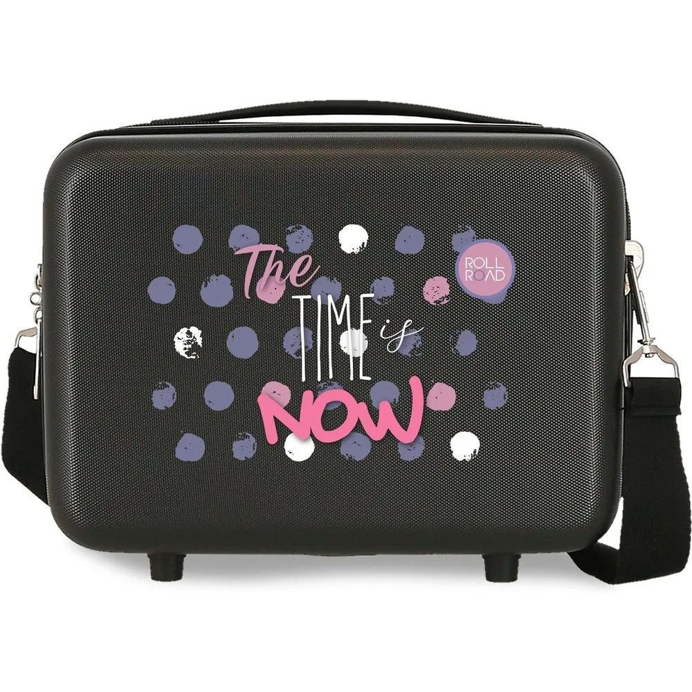 Neceser ABS The time is now rígido adaptable a trolley con capacidad de 9L - Movom - FashionsVida