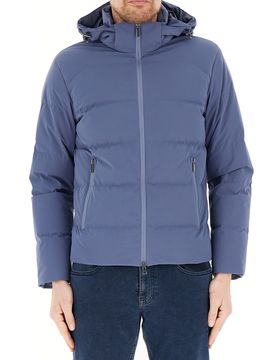 Piumino con cappuccio BLU AVIO XL