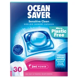 Plastic Free Non Bio Laundry Capsules - Sensitive - 30 Capsules